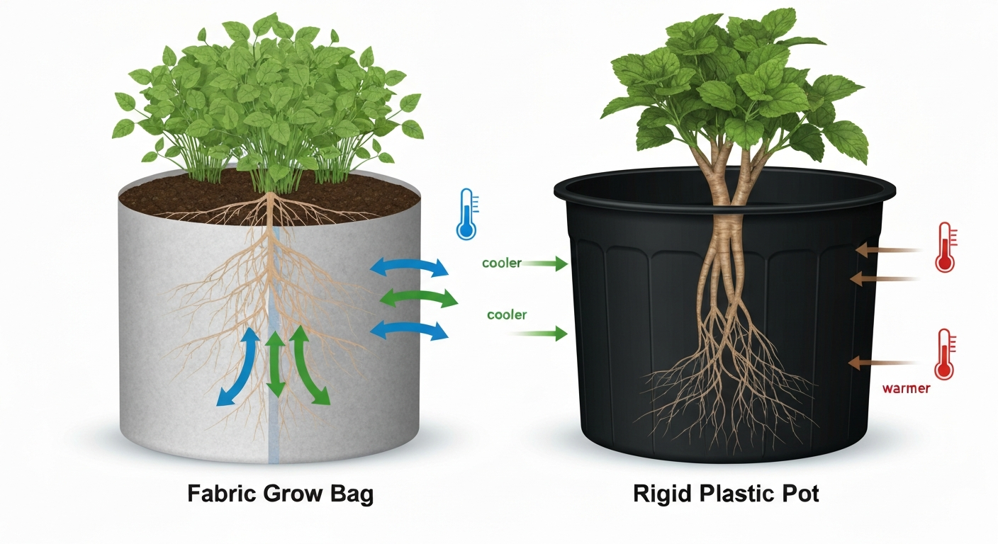 grow bags vs containers