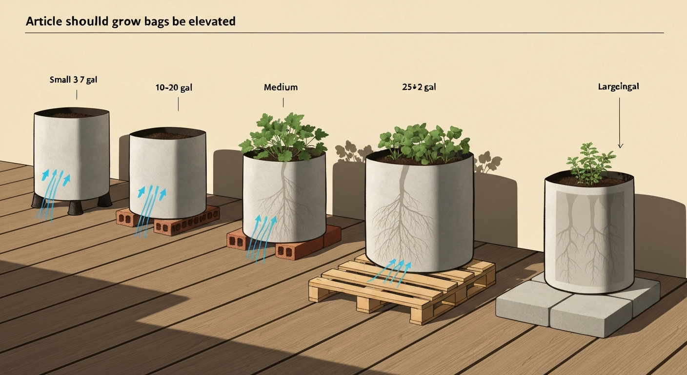 Should Grow Bags Be Elevated? Terrace & Garden Guide